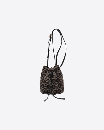 MALIPARMI BORSA GRIGIO / UNI SECCHIELLO VELVET CHAIN