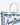 Mc2 Saint Barth BORSA BIANCO / UNI BORSA COLETTE CON VOLANT A FIORI