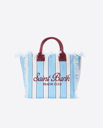 Mc2 Saint Barth BORSA MULTICOLOR / UNI BORSA VANITY REGULAR IN CANVAS A RIGHE