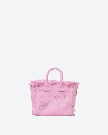 Mc2 Saint Barth BORSA ROSA / UNI BORSA VANITY MINI ROSA IN CANVAS CON STRASS