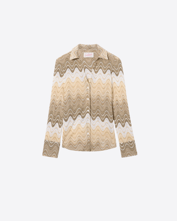 Mc2 Saint Barth CAMICIA CAMICIA JOYS IN RASCHEL CON MOTIVO A ONDE