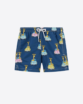 Mc2 Saint Barth COSTUME DA BAGNO COSTUME MARE JEAN CON STAMPA ALL OVER FIAT 500 | SPECIAL EDITION