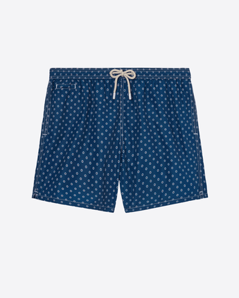 Mc2 Saint Barth COSTUME DA BAGNO COSTUME MARE LIGHTING MICRO NAVY CON STAMPA MINI SALVAGENTI