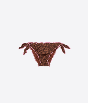 Mc2 Saint Barth COSTUME DA BAGNO SLIP MARE CRIC CON STAMPA ANIMALIER E BORDI A CONTRASTO