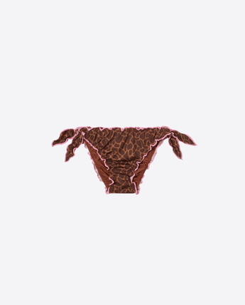 Mc2 Saint Barth COSTUME DA BAGNO SLIP MARE CRIC CON STAMPA ANIMALIER E BORDI A CONTRASTO