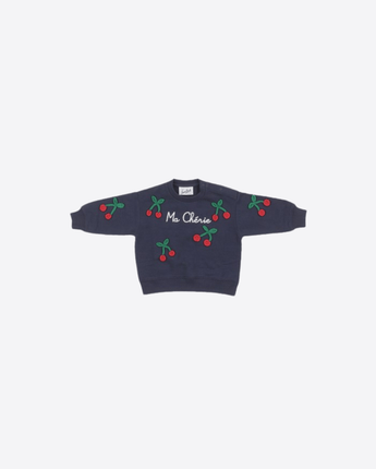 Mc2 Saint Barth FELPA BLU / 24M FELPA GIROCOLLO CON RICAMI