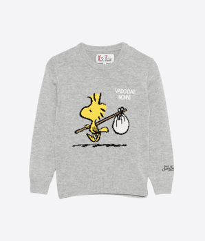 Mc2 Saint Barth MAGLIA GRIGIO / 6A MAGLIONE GRIGIO CON STAMPA