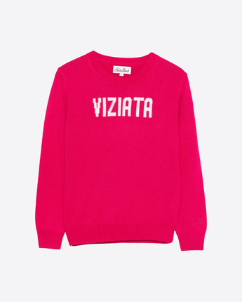 Mc2 Saint Barth MAGLIA ROSSO/FUSCIA / 8A MAGLIONE CON SCRITTA