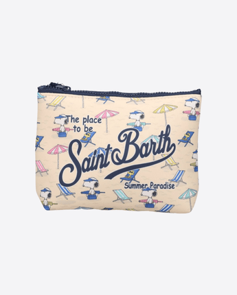 Mc2 Saint Barth POCHETTE BEIGE / UNI POCHETTE ALINE CON STAMPA SNOOPY