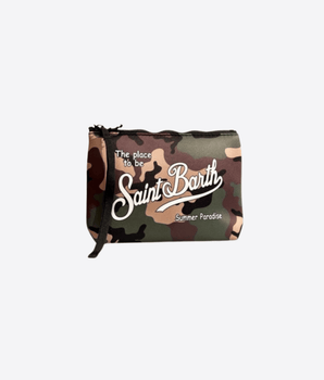 Mc2 Saint Barth POCHETTE CAMOUFLAGE / UNI POCHETTE ALINE IN SCUBA CON STAMPA CAMOUFLAGE