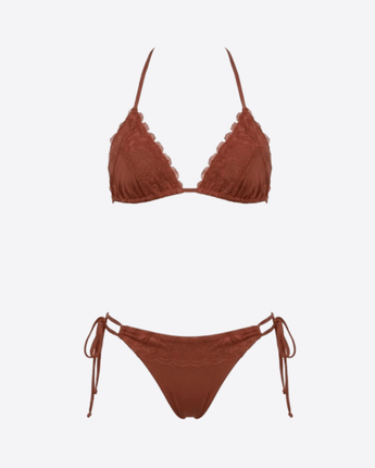 MISS BIKINI BIKINI BIKINI TRIANGOLO COLORS CON PIZZO FLOREALE