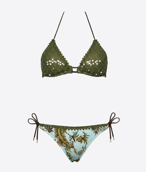MISS BIKINI COSTUME DA BAGNO BIKINI CON PAILLETTES E SLIP REGULAR