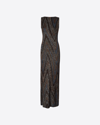 MISSONI ABITO ABITO LUNGO IN JACQUARD ZIG ZAG