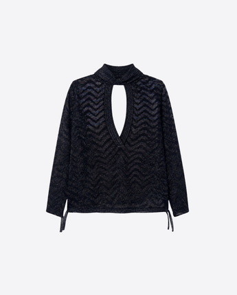 MISSONI MAGLIA MAGLIA CON FUSCIACCA E MOTIVO A ZIG ZAG