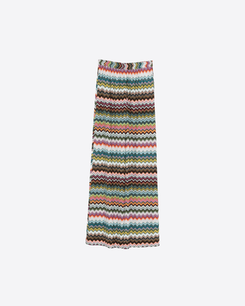 MISSONI PANTALONI PANTALONI IN VISCOSA CON MOTIVO CHEVRON