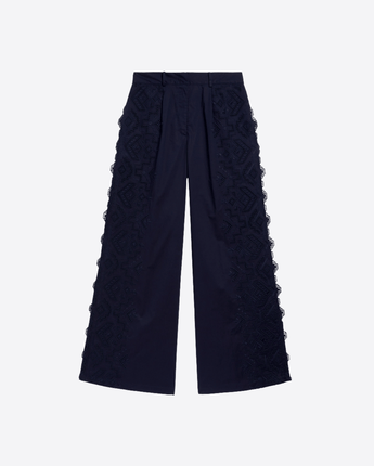 MOMONÌ PANTALONI PANTALONI LIENZO IN POPELINE SANGALLO