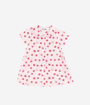 MOSCHINO ABITO ABITO CON STAMPA CILIEGIE ALL OVER