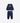 MOSCHINO SET NEONATA BLU / 6M COMPLETO CON LOGO