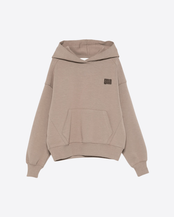 MSGM FELPA GRIGIO TALPA / 8 FELPA CON CAPPUCCIO
