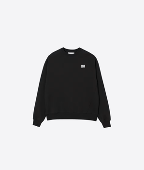 MSGM FELPA NERO / 8 FELPA A GIROCOLLO
