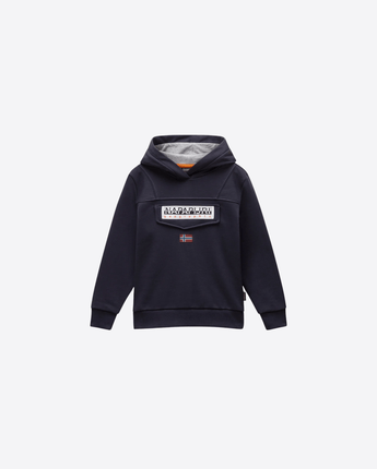 NAPAPIJRI FELPA BLU / 6 FELPA CON CAPPUCCIO BURGEE