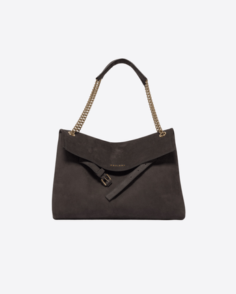 ORCIANI BORSA CARBONE / UNI BORSA VENUS NABUCCO MIDI IN PELLE NABUK