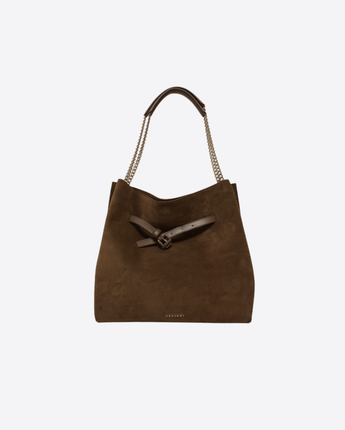 ORCIANI BORSA COCOA / UNI BORSA VENUS HOBO PEACH A SPALLA IN SUEDE
