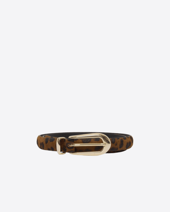 ORCIANI CINTURA CINTURA BASIC ROUND LOUNGUETTE LEOPARD IN PELLE