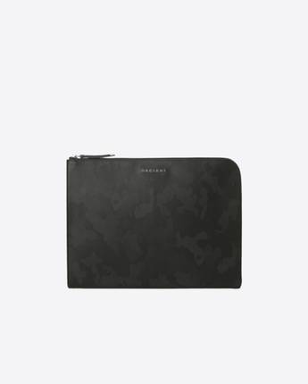 ORCIANI POCHETTE NERO / UNI POCHETTE SLIM SKYLINE IN PELLE
