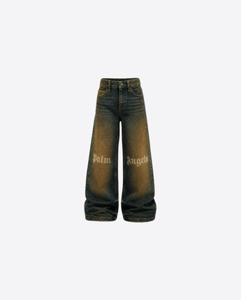 PALM ANGELS JEANS JEANS SLAVATO CON LOGO