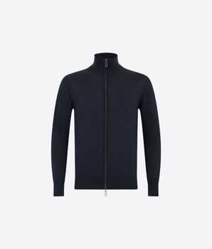 PAOLO PECORA CARDIGAN CARDIGAN CON ZIP IN LANA MERINO EXTRAFINE