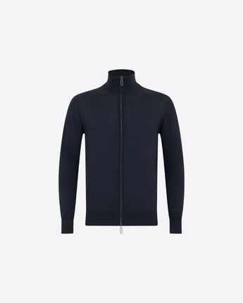 PAOLO PECORA CARDIGAN CARDIGAN CON ZIP IN LANA MERINO EXTRAFINE