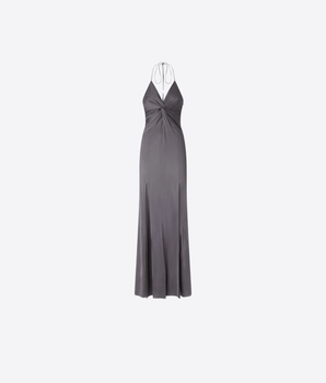PINKO ABITO ABITO SLIPDRESS LUNGO CON NODO FRONTALE
