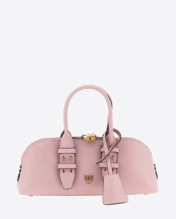 PINKO ACC. UNI BORSA GRANDE A SPALLA PINKO HORIZONTAL IN PELLE ROSA
