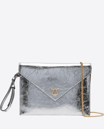 PINKO BORSA METAL / UNI BORSA FLAT PURSE