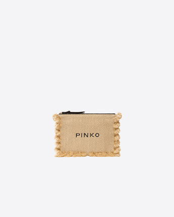 PINKO BORSA PAGLIA / UNI BORSA A BUSTINA IN RAFIA