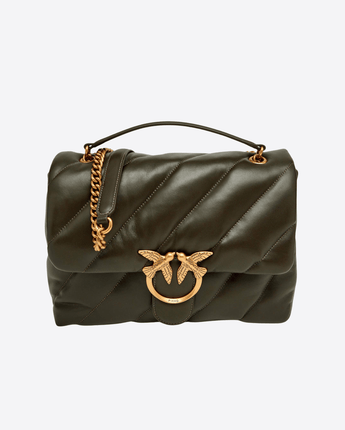 PINKO BORSA VERDE OLIVA / UNI LOVE BAG PUFF