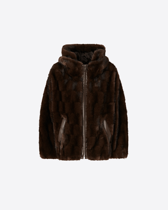 PINKO GIACCA GIACCA BLOUSON EFFETTO PELLICCIA