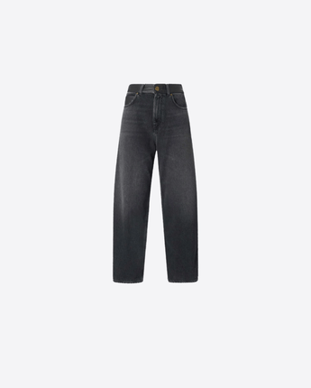 PINKO JEANS JEANS BALLOON FIT CON INSERTI EFFETTO PELLE