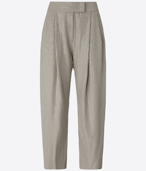 PINKO PANTALONI GRIGIO / 38 PANTALONE DA COMPLETO CON STRASS