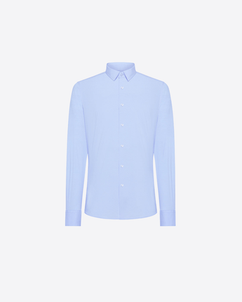 RRD CAMICIA AZZURRO / 48 CAMICIA RRD OXFORD STRETCH JACQUARD