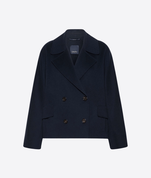 S MAX MARA CAPPOTTO CABAN IN DRAP DI LANA