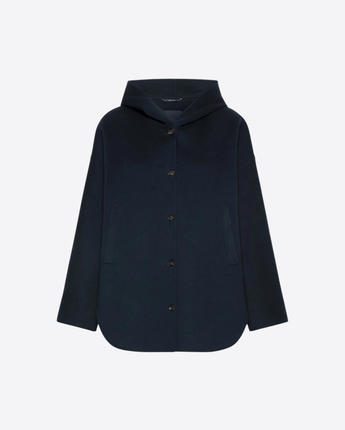 S MAX MARA CAPPOTTO CAPPOTTO CON CAPPUCCIO IN DOPPIO DRAP DI LANA
