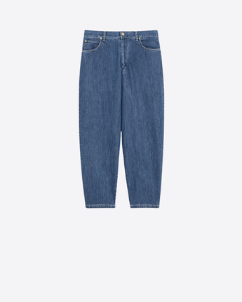 S MAX MARA JEANS CANDLE LEG IN DENIM DI COTONE