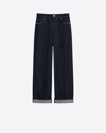 S MAX MARA JEANS IN DENIM CON RISVOLTO