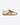 SANTONI SCARPE FARRO / 36 SNEAKER DBS OLY DA DONNA IN PELLE E SUEDE BIANCA,BEIGE E ARGENTO