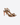 SANTONI SCARPE SANDALO TACCO MEDIO DA DONNA IN PELLE ORO