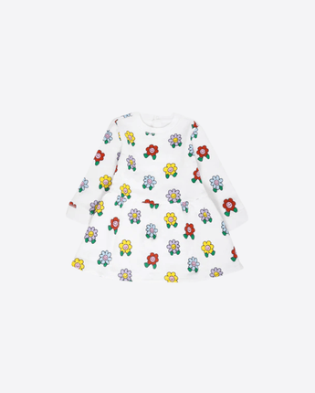 Stella McCartney Abbigliamento e accessori AVORIO / 9M VESTITO CON FIORI MULTICOLOR ALL OVER