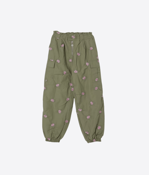 Stella McCartney PANTALONE GREEN / 4A PANTALONE CARGO CON DECORAZIONI