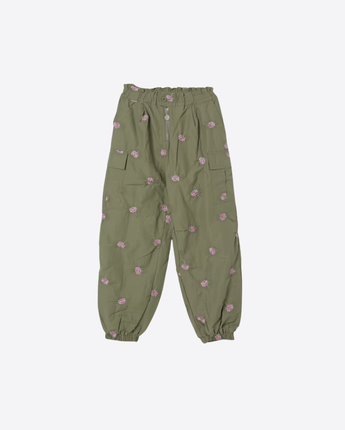 Stella McCartney PANTALONE GREEN / 4A PANTALONE CARGO CON DECORAZIONI